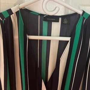 Halogen Multicolor Striped Top